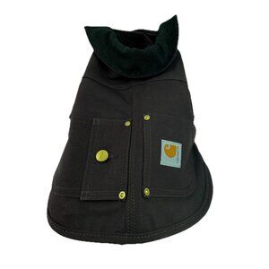 Carhartt Small Dog Chore Coat Jacket 100% Cotton Duck Canvas Pockets Hook & Loop
